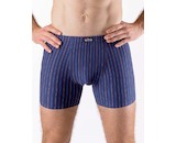 GINA pánské boxerky delší nohavička, šité  74167P  - lékořice atlantic 62/64