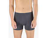 GINA pánské boxerky kratší nohavička, šité, jednobarevné Eco Bamboo 73126P  - tm. šedá  50/52