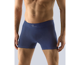 GINA pánské boxerky s delší nohavičkou, delší nohavička, bezešvé, jednobarevné Bamboo Soft 54006P  - lékořice  M/L