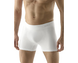 GINA pánské boxerky delší nohavička, bezešvé, jednobarevné Eco Bamboo 54005P  - bílá  XL/XXL