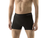 GINA pánské boxerky delší nohavička, bezešvé, jednobarevné Eco Bamboo 54005P  - černá  XL/XXL