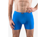 GINA pánské boxerky delší nohavička, šité, jednobarevné  74086P  - atlantic  50/52