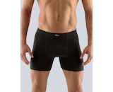 GINA pánské boxerky delší nohavička, šité, jednobarevné 74086P - černá 58/60