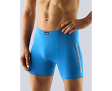 GINA pánské boxerky s delší nohavičkou, delší nohavička, šité, s potiskem 74094P - atlantic sv. šedá 46/48