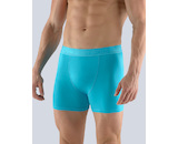 GINA pánské boxerky delší nohavička, šité, jednobarevné Bamboo Classic 74117P - dunaj 50/52