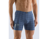 GINA pánské boxerky s delší nohavičkou, delší nohavička, šité, s potiskem Funny collection 74097P - tm.popel 46/48