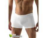GINA pánské boxerky kratší nohavička, bezešvé, jednobarevné Eco Bamboo 53005P  - bílá  L/XL