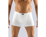 GINA pánské boxerky s kratší nohavičkou, kratší nohavička, šité, jednobarevné  73068P  - bílá  46/48