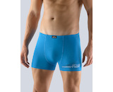 GINA pánské boxerky s kratší nohavičkou, kratší nohavička, šité, s potiskem Bamboo Classic 73086P - atlantic bílá 46/48