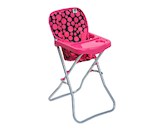 Jídelní židlička pro panenky PlayTo Dorotka růžová