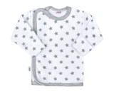 Kojenecká košilka New Baby Classic II šedá s hvězdičkami
