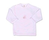 Kojenecká košilka s vyšívaným obrázkem New Baby růžová