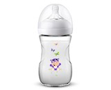 Kojenecká láhev Avent Natural 260 ml bílá hroch