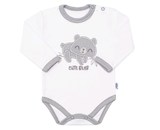 Kojenecké bavlněné body s dlouhým rukávem New Baby Cute Bear