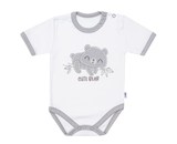 Kojenecké bavlněné body s krátkým rukávem New Baby Cute Bear