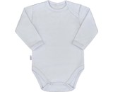 Kojenecké body s dlouhým rukávem New Baby Pastel šedé