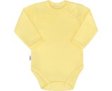 Kojenecké body s dlouhým rukávem New Baby Pastel žluté