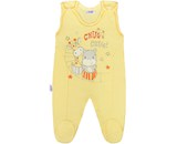 Kojenecké dupačky New Baby chug žluté