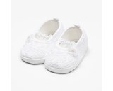Kojenecké krajkové baletky capáčky New Baby bílá 0-3 m