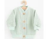 Kojenecký mušelínový kabátek New Baby Comfort clothes šalvějová
