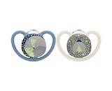 Šidítko NUK Happy Nights 6-18m 2ks/BOX kluk