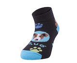 Trepon Bambusové kotníčkové ponožky Pes tyrkysové (viscose (bamboo) ankle socks printed) Velikost ponožky, punčocháče, legíny (