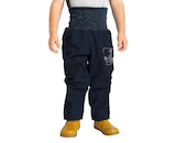 Unuo, Batolecí softshellové kalhoty s fleecem Basic, Tm. Modročerná Velikost: 86/92