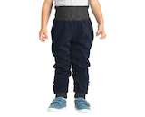 Unuo, Batolecí softshellové kalhoty s fleecem Street, Tm. Modročerná Velikost: 92/98