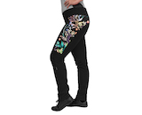 Unuo, Dámské softshellové kalhoty s fleecem pružné Action, Černá, Podzimní bobule Velikost: XXL