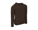 Unuo, Dětské bambusové triko s dlouhým rukávem, Tm. Hnědá Velikost (Size): 140/146