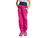 Unuo, Dětské softshellové kalhoty s fleecem Basic, Fuchsiová Velikost: 98/104