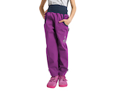 Unuo, Dětské softshellové kalhoty s fleecem Basic, Ostružinová Velikost: 110/116