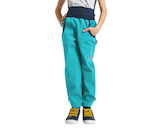 Unuo, Dětské softshellové kalhoty s fleecem Basic, Sv. Smaragdová Velikost: 104/110