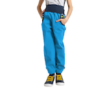 Unuo, Dětské softshellové kalhoty s fleecem Basic, Tyrkysová, Autíčka Velikost: 128/134