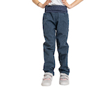 Unuo, Dětské softshellové kalhoty s fleecem Cool, Žíhaná Tm. Modrá Velikost: 98/104