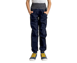 Unuo, Dětské softshellové kalhoty s fleecem Street, Tm. Modročerná Velikost: 134/140