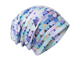 unuo fleecová čepice Mini trojúhelníčky, klučičí (Fleece cap, triangles, boys) Velikost (Size): XS (42 - 44 cm)