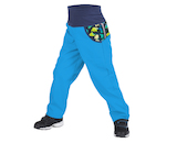 unuo softshellové kalhoty s fleecem Souhvězdí medvěda tyrkysové (Softshell kids trousers with fleece, Great Bear, turquoise) Ve
