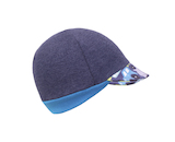 Unuo, Teplákovinová čepice s kšiltem Street, Jeans temný, Autíčka (warmer cotton cap Street, dark jeans, cars) Velikost (Size):