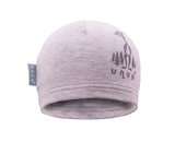 unuo teplákovinová čepice Šedý melír + REFLEXNÍ EVŽEN (warmer cotton cap, grey melange) Velikost (Size): S (45 - 48 cm)