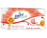 Dětské vlhčené ubrousky s měsíčkem lékařským Linteo Baby 120 ks Soft and cream