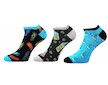 3x pánské kotníkové ponožky Piki (Bo87) - barevná