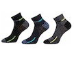 3x  ponožky krátké Piki Boma (Bo5334) - modro-šedá
