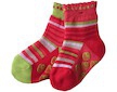 2x termo froté ponožky ABS (54880a) - červeno-zelená
