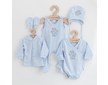 5-dílná kojenecká soupravička do porodnice New Baby Classic modrá - Modrá