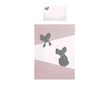 5-dílné ložní povlečení Belisima Mouse 100/135 růžové