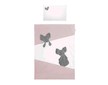 5-dílné ložní povlečení Belisima Mouse 90/120 růžové - Růžová