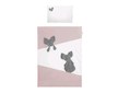 6-dílné ložní povlečení Belisima Mouse 100/135 růžové - Růžová