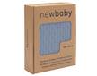 Bambusová pletená deka New Baby se vzorem 100x80 cm blue - Modrá