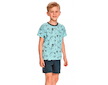 Chlapecké letní pyžamo, komplet Taro(T390/12) - tyrkysová